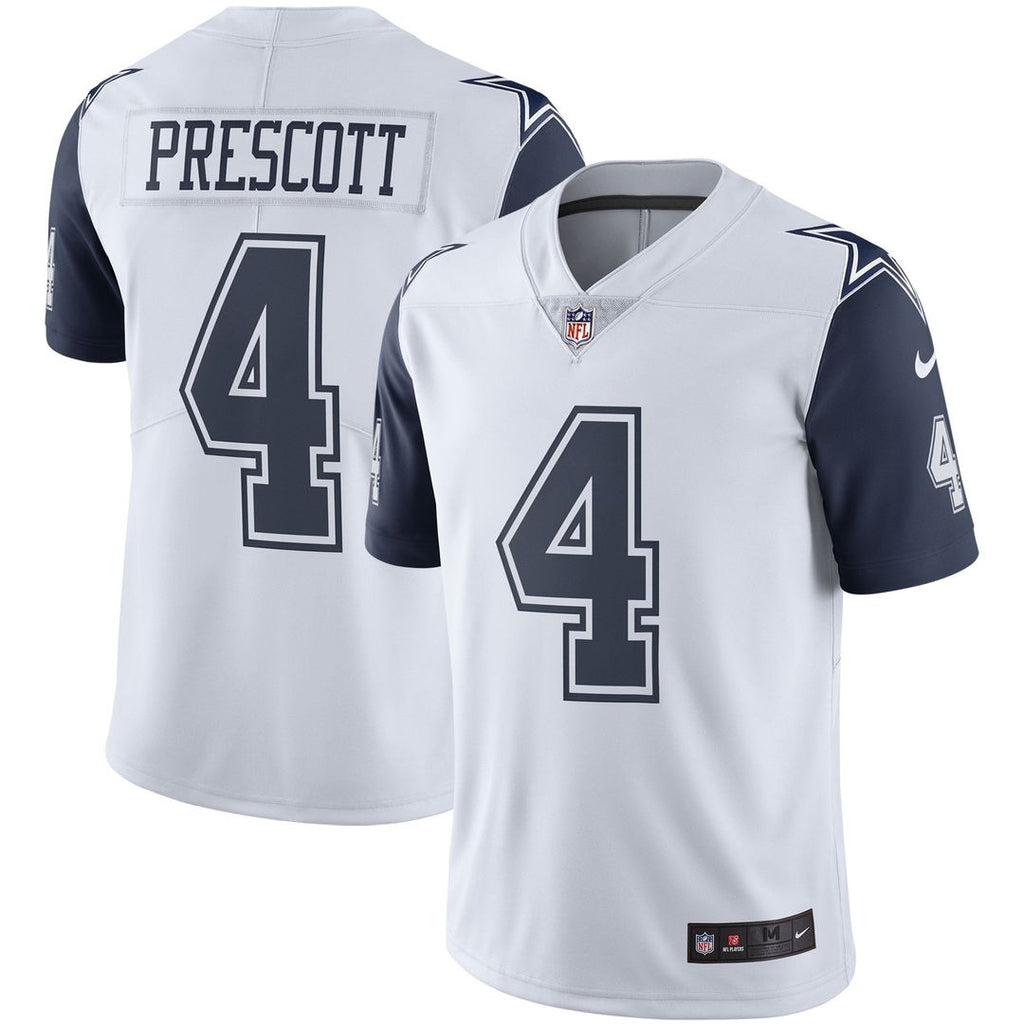 Dallas Cowboys Dak Prescott Nike Navy Vapor Limited Player Jersey product image 7, provided for visual reference and product