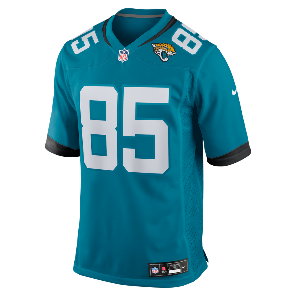 Jacksonville Jaguars Brenton Strange Nike Teal Team Game Jersey product image 2, provided for visual reference and product