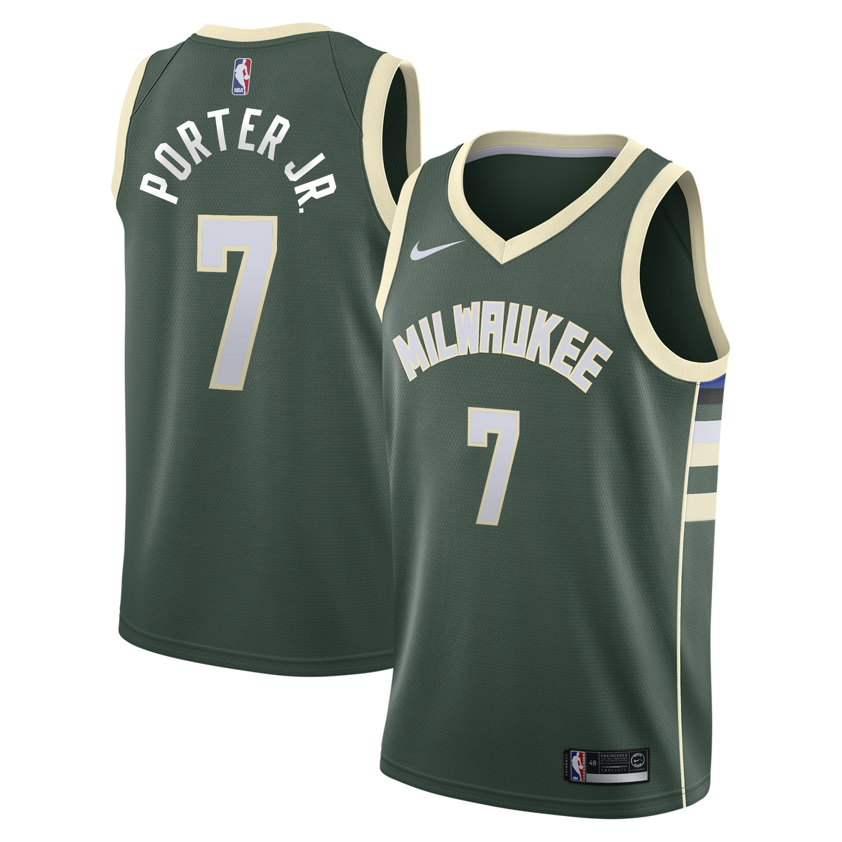 Milwaukee Bucks Nike Icon Edition Swingman Jersey - Hunter product image 2