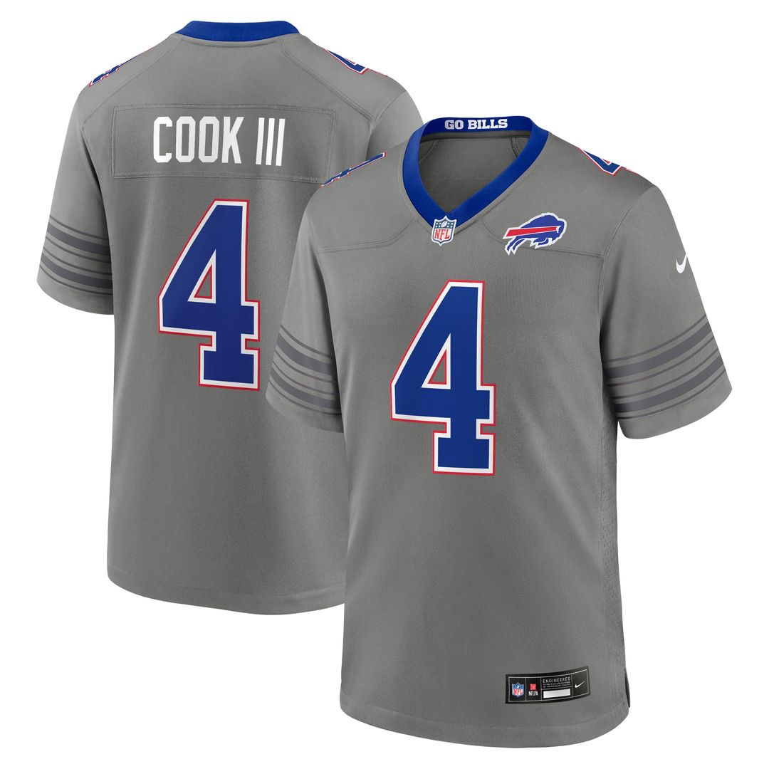 Buffalo Bills James Cook III Nike Royal Team Game Jersey product image 27, provided for visual reference and product detail