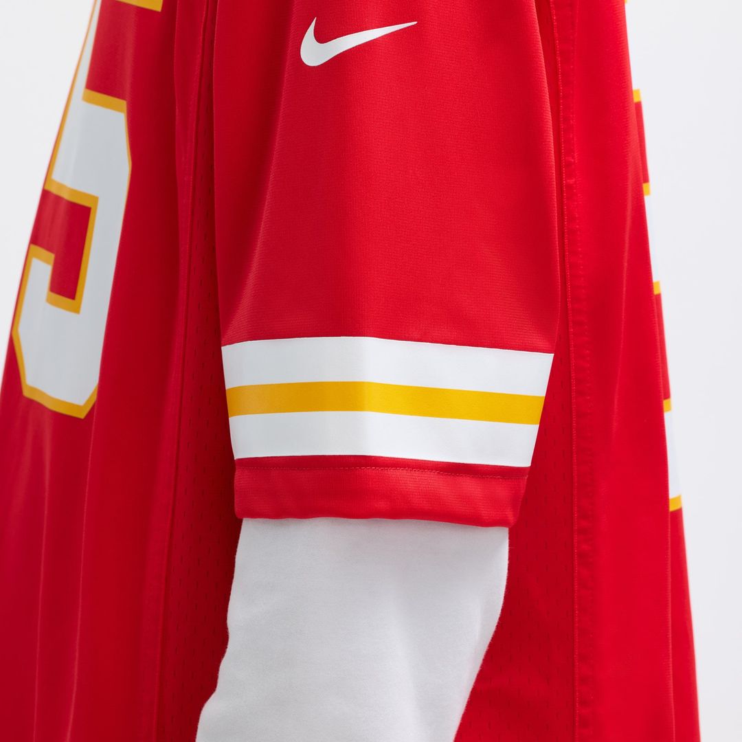 Kansas City Chiefs Chris Jones Nike Red Game Jersey product image 10, provided for visual reference and product detail review