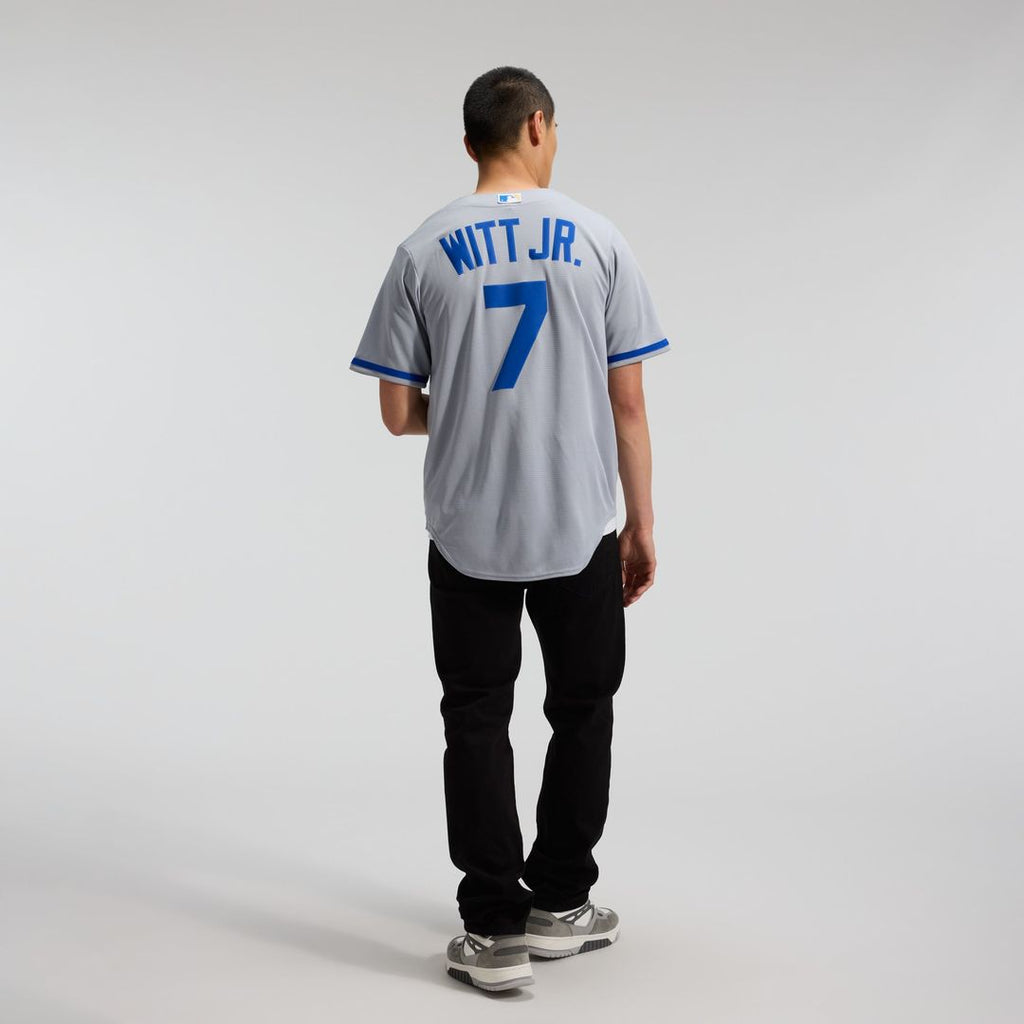 Kansas City Royals Bobby Witt Jr. Nike Gray Road Replica Jersey product image 19, provided for visual reference and product