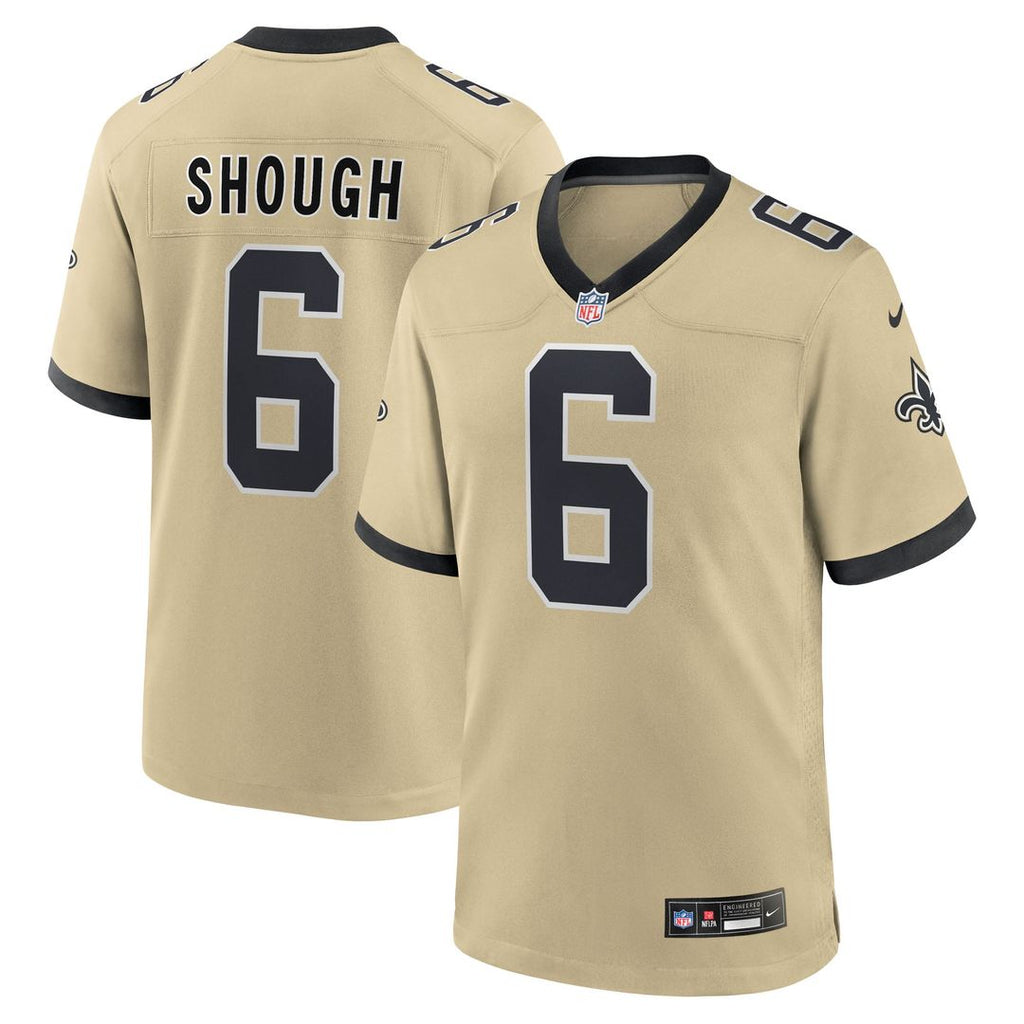 New Orleans Saints Tyler Shough Nike Black Game Jersey product image 28, provided for visual reference and product detail