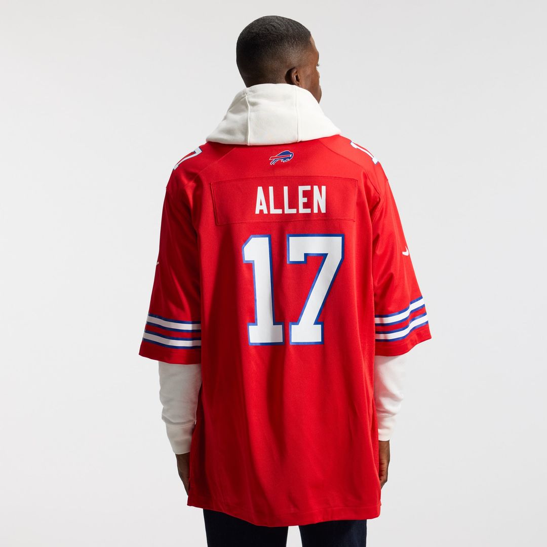 Buffalo Bills Josh Allen Nike Gray Nickel City Game Jersey product image 20, provided for visual reference and product