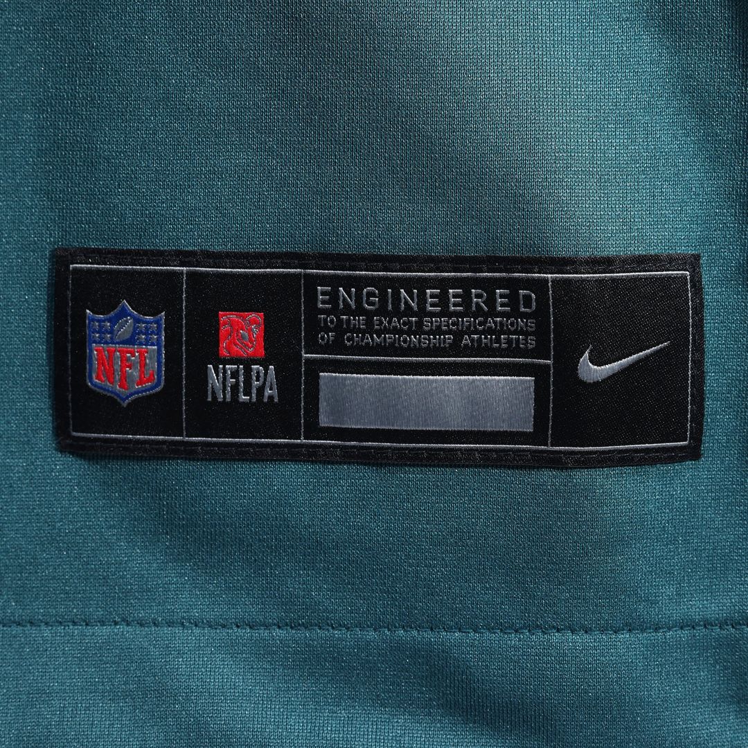 Philadelphia Eagles Dallas Goedert Nike Midnight Green Team Game Jersey product image 6, provided for visual reference and