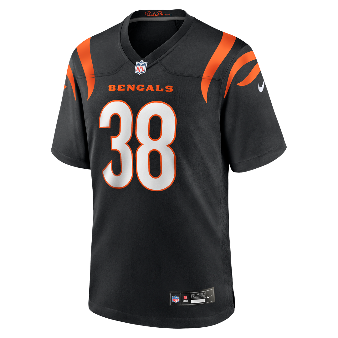 Cincinnati Bengals DJ Ivey Nike Black Team Game Jersey product image 2, provided for visual reference and product detail