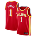 Atlanta Hawks Nike Icon Edition Swingman Jersey - Red - Jalen Johnson - Unisex product image 1, provided for visual