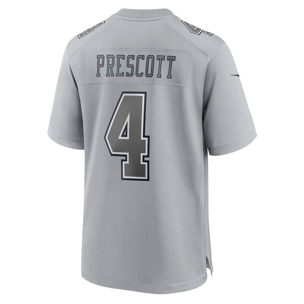 Dallas Cowboys Dak Prescott Nike Gray Atmosphere Fashion Game Jersey product image 3, provided for visual reference and