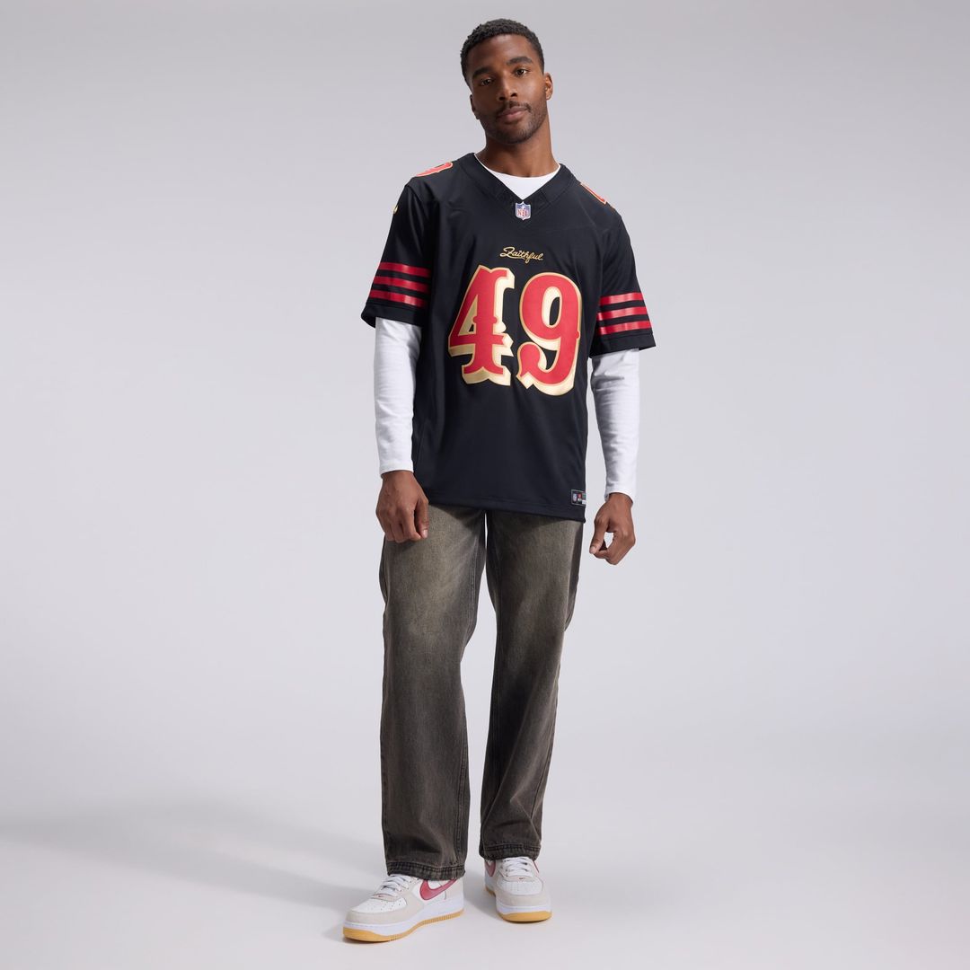 San Francisco 49ers The Faithful Nike Black Rivalries Collection Stitched Limited Jersey product image 4, provided for