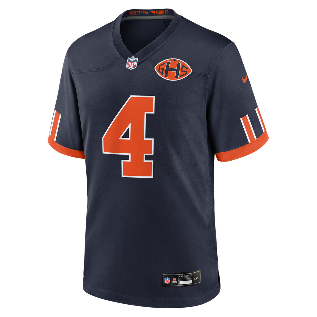 Chicago Bears D'Andre Swift Nike Navy 2026 Rivalries Collection Game Jersey product image 2, provided for visual reference