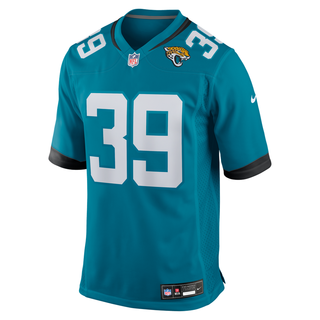 Jacksonville Jaguars Cam Little Nike Teal Team Game Jersey product image 2, provided for visual reference and product detail