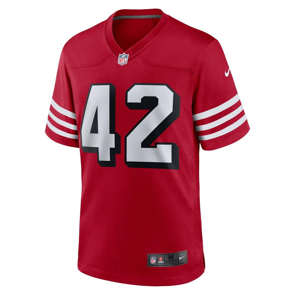 San Francisco 49ers Ronnie Lott Nike Scarlet Retired Player Alternate Game Jersey product image 2, provided for visual