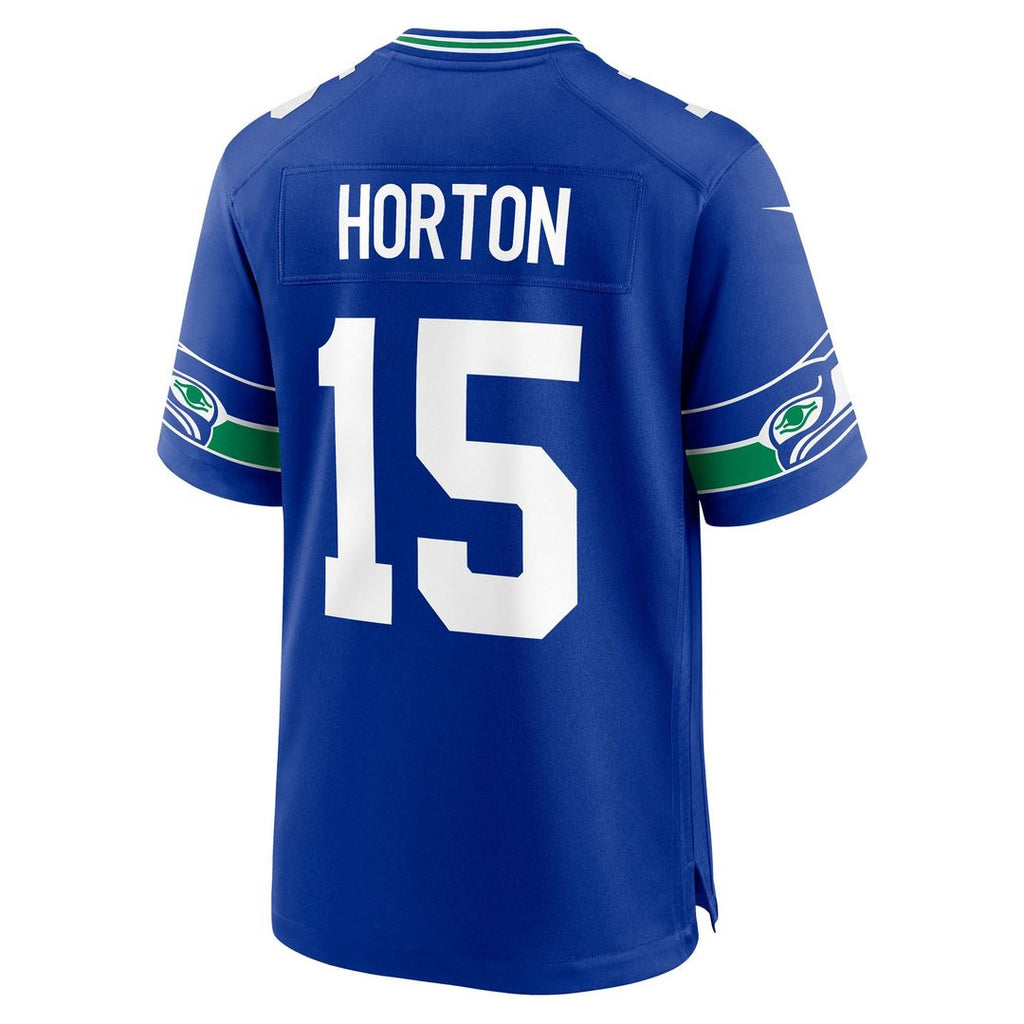 Seattle Seahawks Tory Horton Nike Royal Alternate Game Jersey product image 3, provided for visual reference and product
