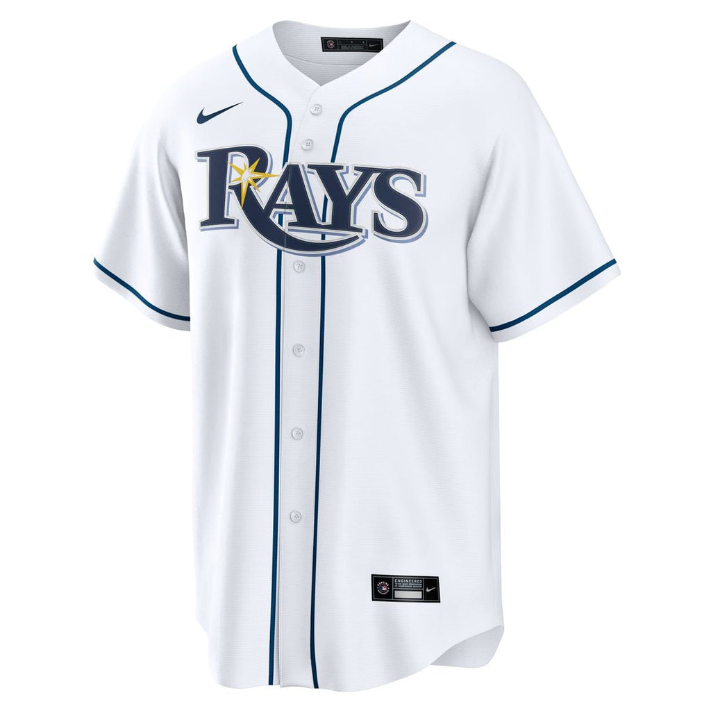 Tampa Bay Rays Yandy Díaz Nike White Home Replica Jersey product image 6, provided for visual reference and product detail