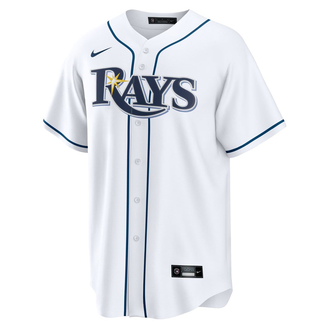 Tampa Bay Rays Yandy Díaz Nike White Home Replica Jersey product image 6, provided for visual reference and product detail