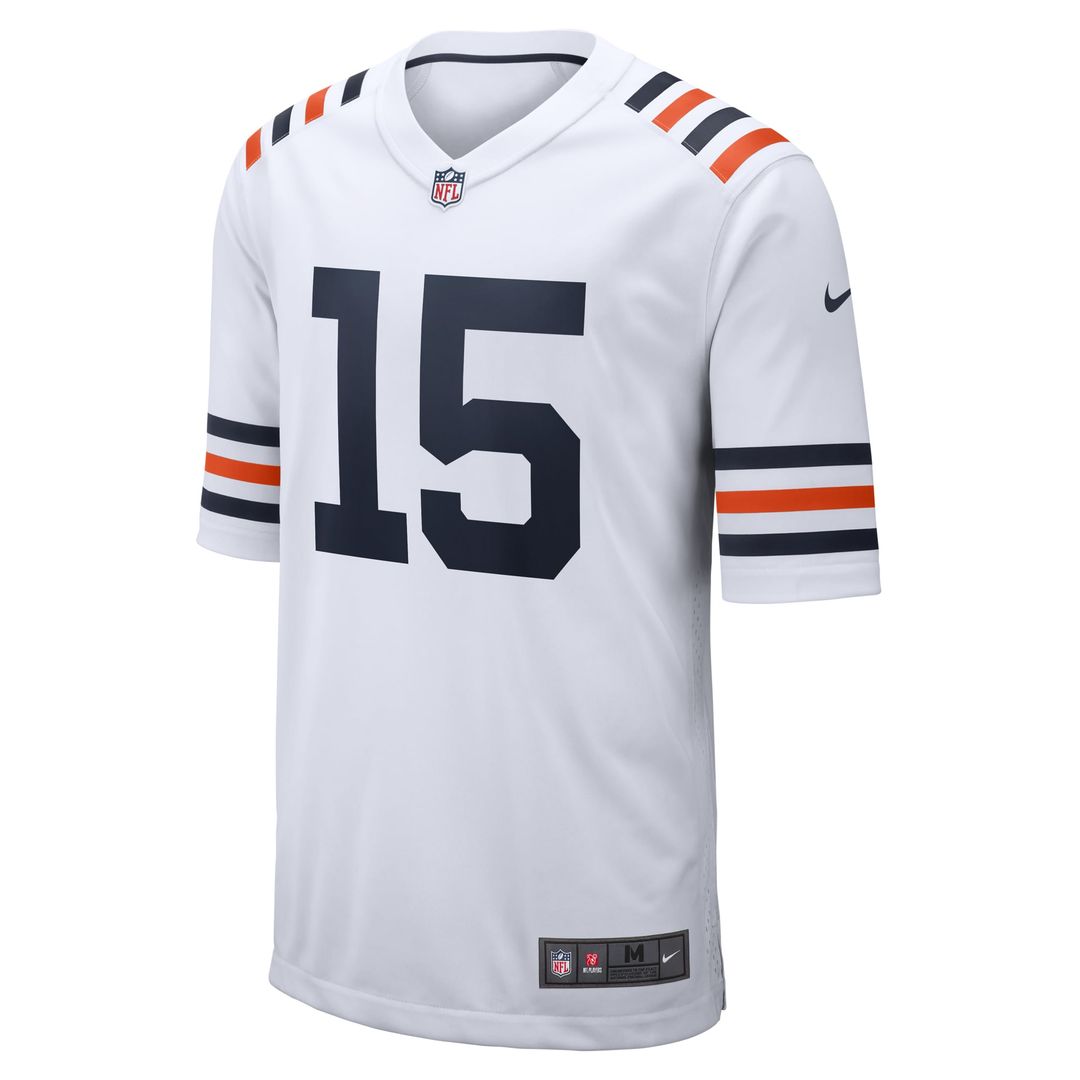 Chicago Bears Rome Odunze Nike White Alternate Game Jersey product image 2, provided for visual reference and product detail