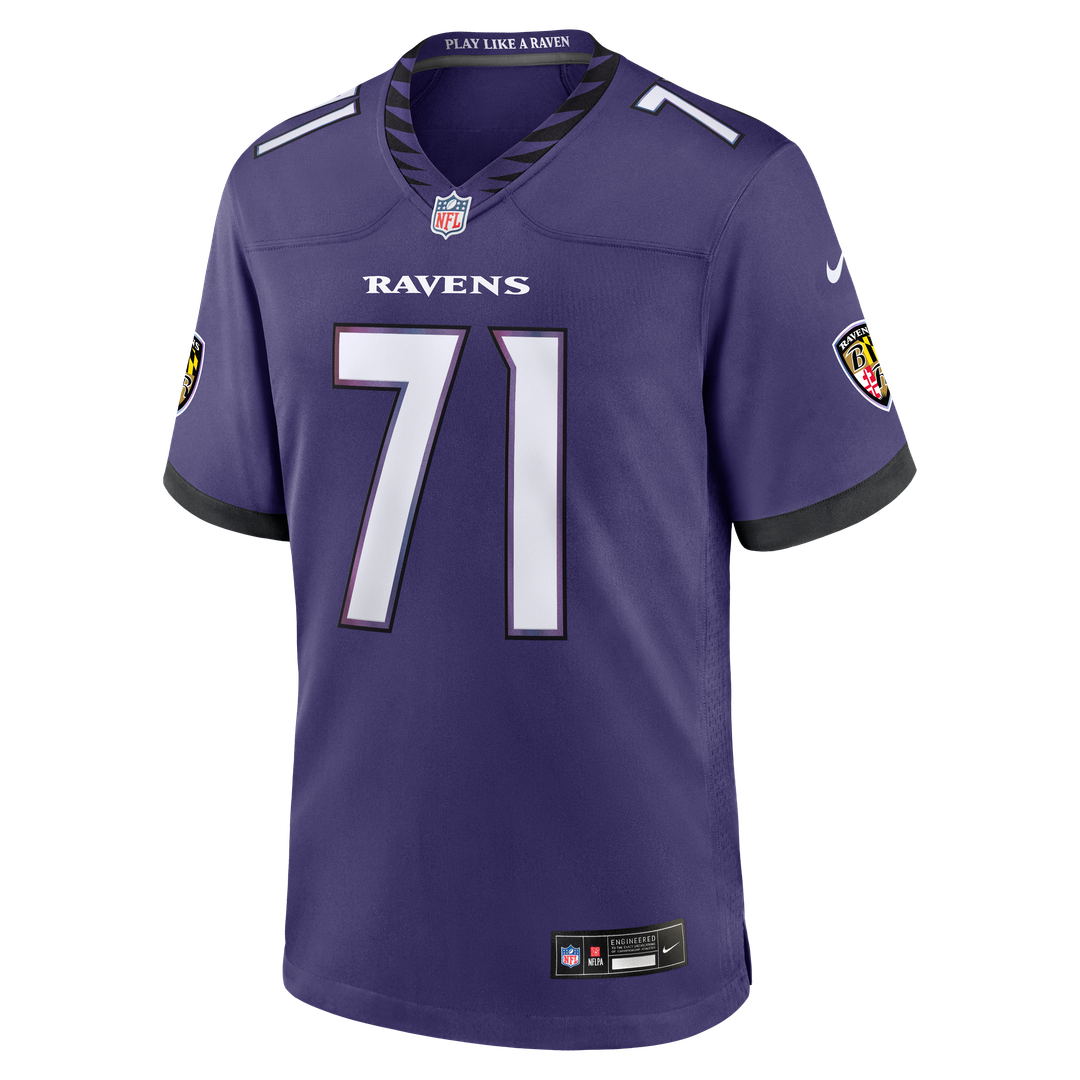 Baltimore Ravens Olaivavega Ioane Nike Purple Team Game Jersey product image 2, provided for visual reference and product