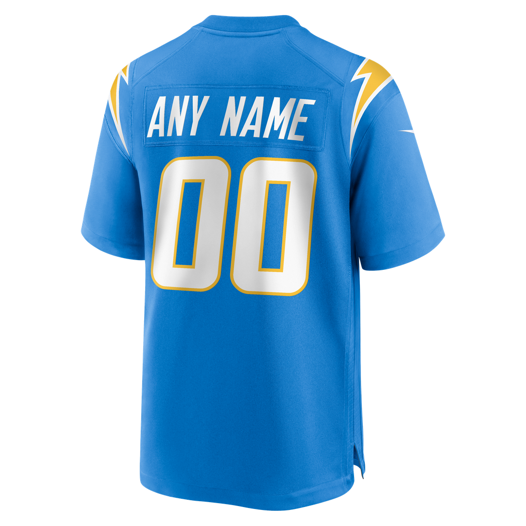 Los Angeles Chargers Nike Gold Alternate Charger Power Game Custom Jersey product image 12, provided for visual reference