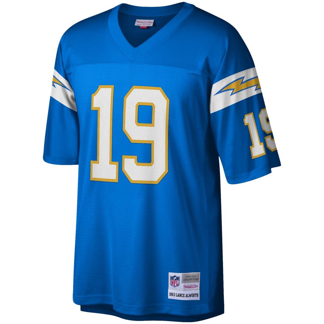 Los Angeles Chargers Lance Alworth Mitchell & Ness Powder Blue Legacy Replica Jersey product image 2, provided for visual