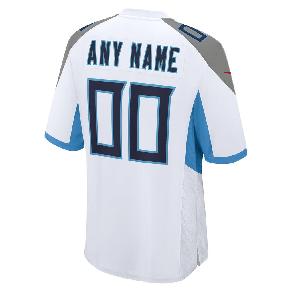 Tennessee Titans Nike White Custom Game Jersey product image 3, provided for visual reference and product detail review