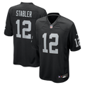 Las Vegas Raiders Ken Stabler Nike Black Game Retired Player Jersey product image 1, provided for visual reference and