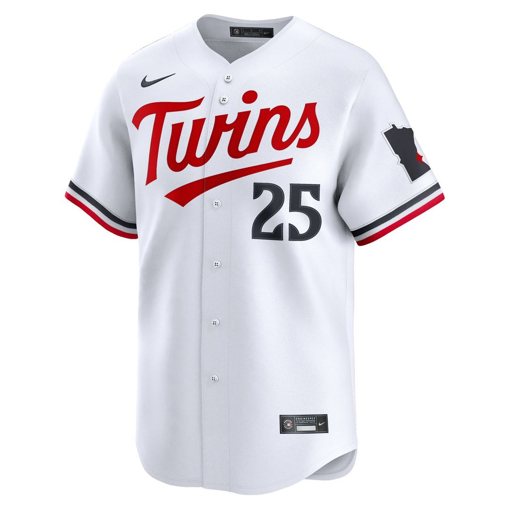 Minnesota Twins Byron Buxton Nike White Home Limited Player Jersey product image 2, provided for visual reference and