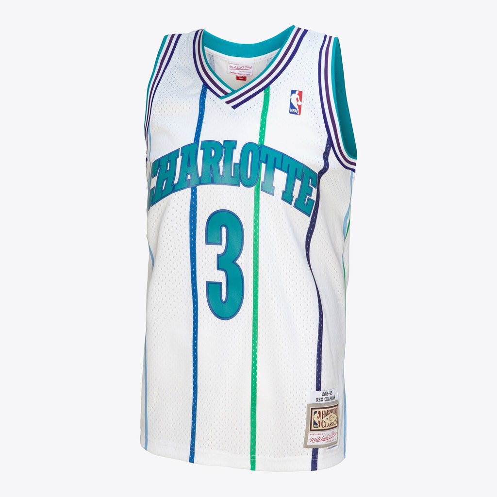 Charlotte Hornets Mitchell & Ness Rex Chapman 1988 Authentic Jersey - White product image 5, provided for visual reference
