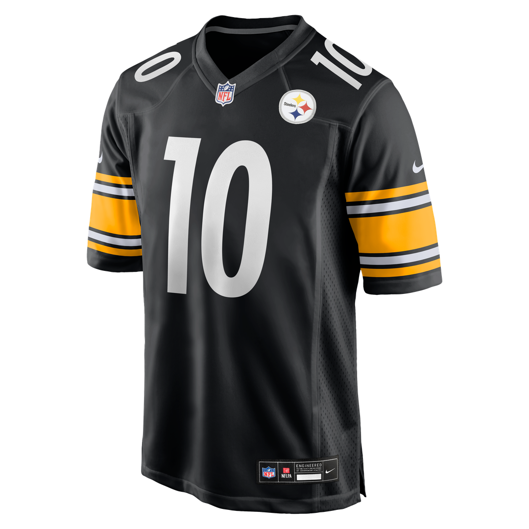 Pittsburgh Steelers Roman Wilson Nike Black Game Player Jersey product image 2, provided for visual reference and product