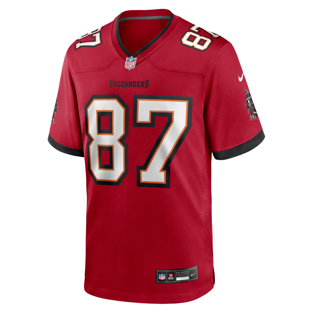 Tampa Bay Buccaneers Payne Durham Nike Red Game Jersey product image 2, provided for visual reference and product detail