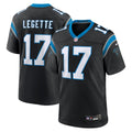 Carolina Panthers Xavier Legette Nike Black Team Game Player Jersey product image 1, provided for visual reference and