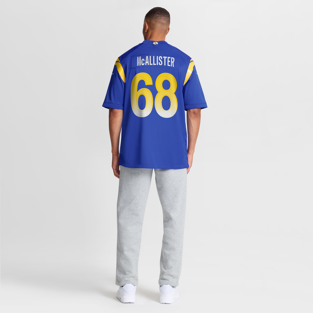 Los Angeles Rams Mike McAllister Nike Royal Home Game Jersey product image 8, provided for visual reference and product