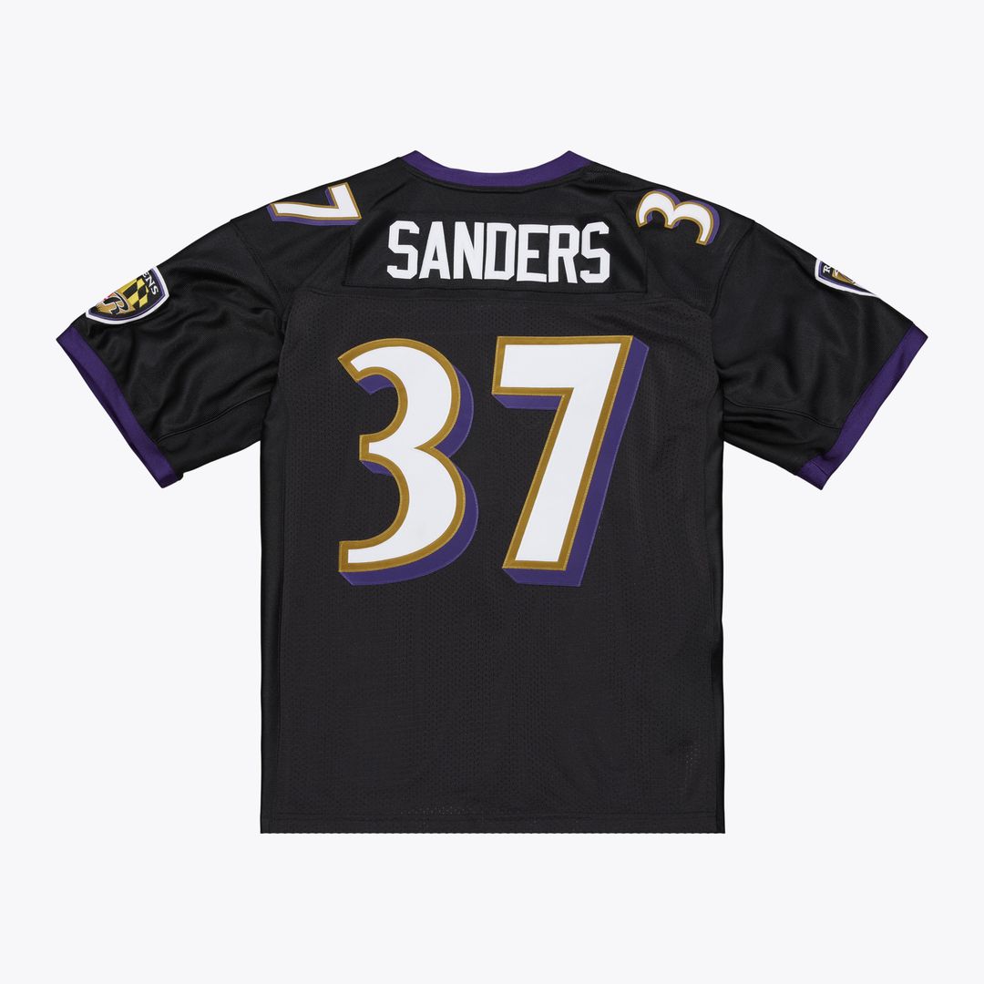 Baltimore Ravens Deion Sanders Mitchell & Ness Black 2005 Authentic Throwback Jersey product image 3, provided for visual
