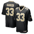 New Orleans Saints Jonas Sanker Nike Black Team Game Jersey product image 1, provided for visual reference and product