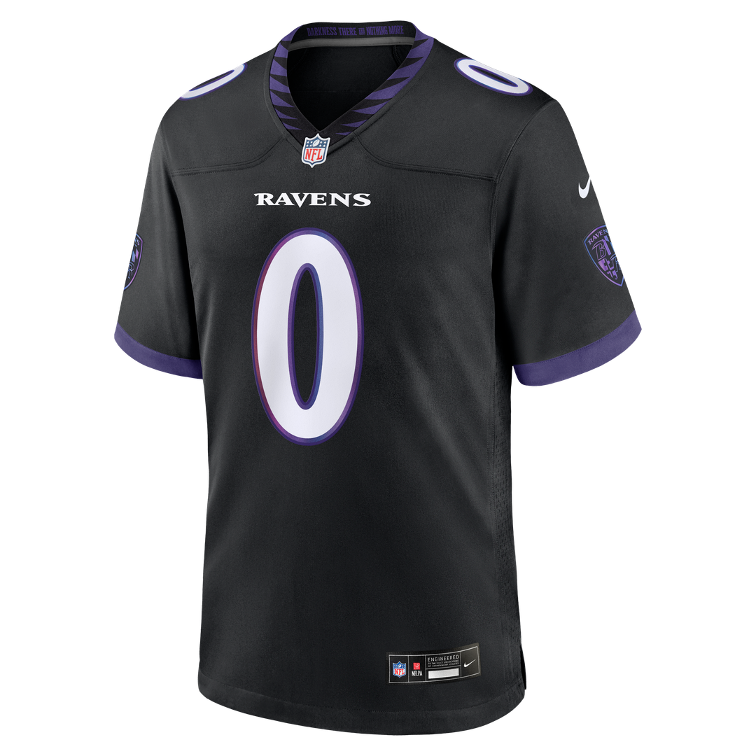Baltimore Ravens Roquan Smith Nike Black Alternate Game Jersey product image 6, provided for visual reference and product