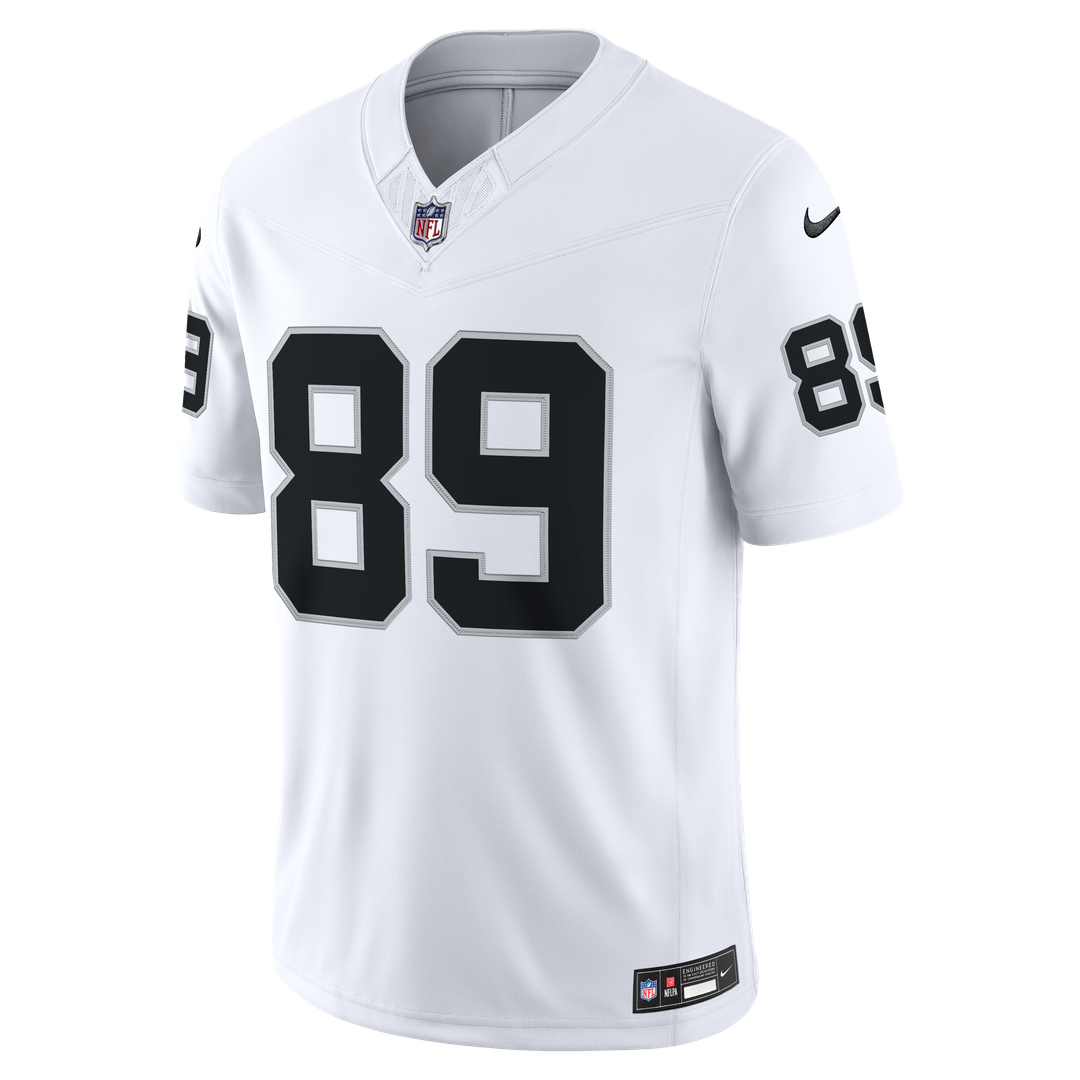 Las Vegas Raiders Brock Bowers Nike White Vapor F.U.S.E. Stitched Limited Jersey product image 2, provided for visual