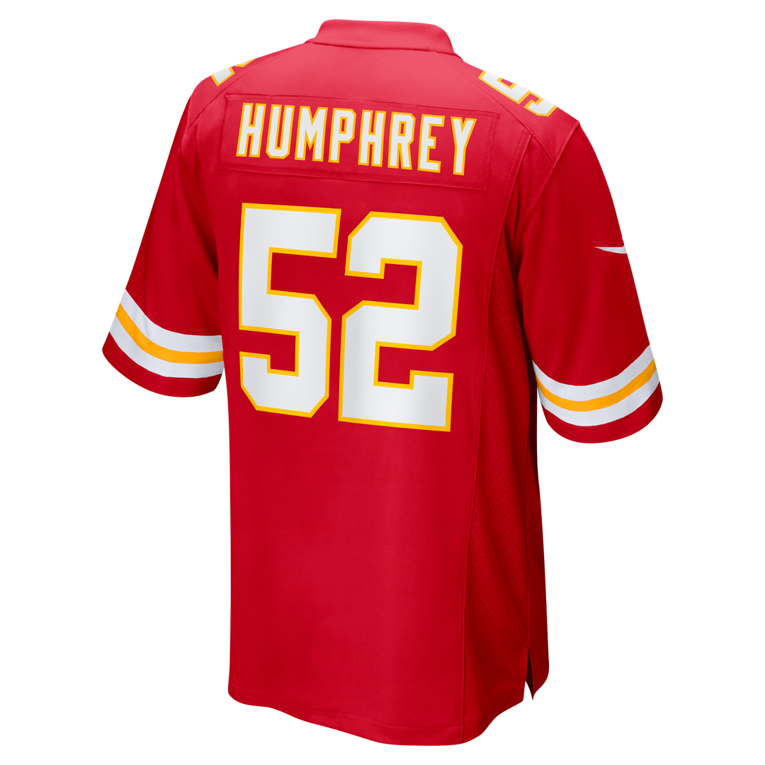 Kansas City Chiefs Creed Humphrey Nike Red Game Jersey product image 3, provided for visual reference and product detail
