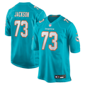Miami Dolphins Austin Jackson Nike Aqua Game Jersey product image 1, provided for visual reference and product detail review