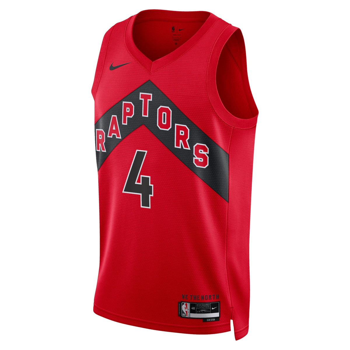 Toronto Raptors Nike Icon Edition Swingman Jersey - Red - Scottie Barnes - Unisex product image 2, provided for visual