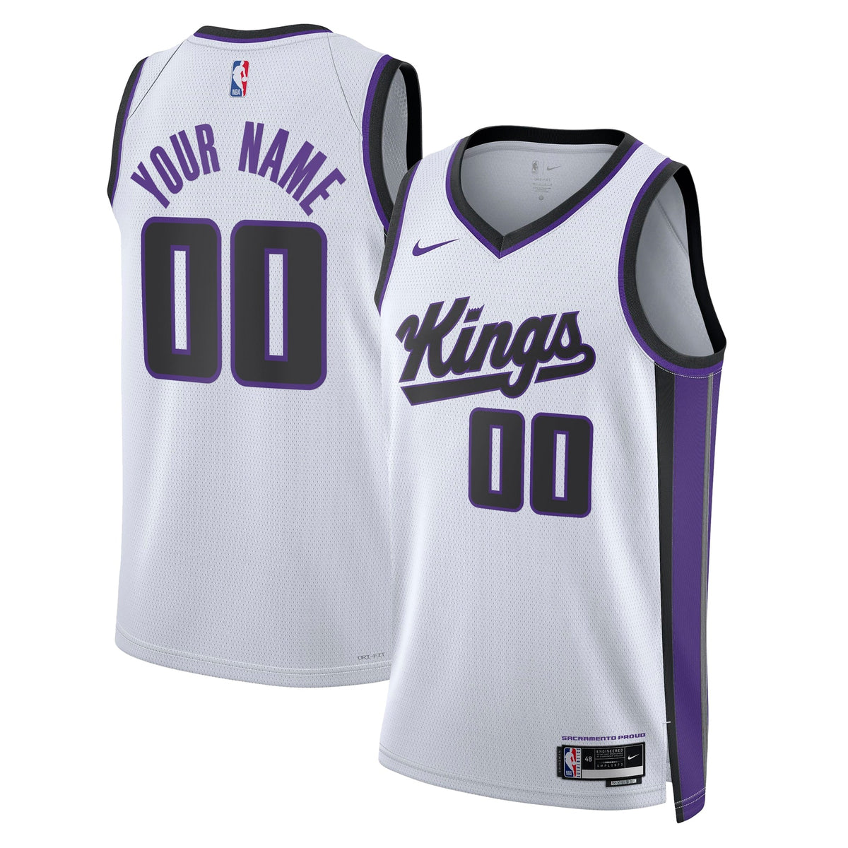 Sacramento Kings Nike Association Swingman Jersey - Custom - Unisex product image 1, provided for visual reference and