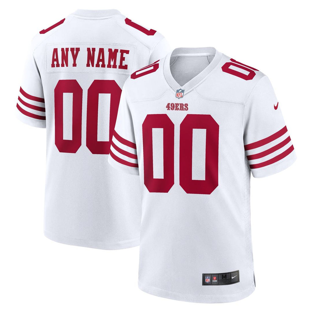 San Francisco 49ers Nike Scarlet Custom Jersey product image 23, provided for visual reference and product detail review