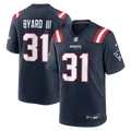 New England Patriots Kevin Byard III Nike Navy Team Game Jersey product image 1, provided for visual reference and product