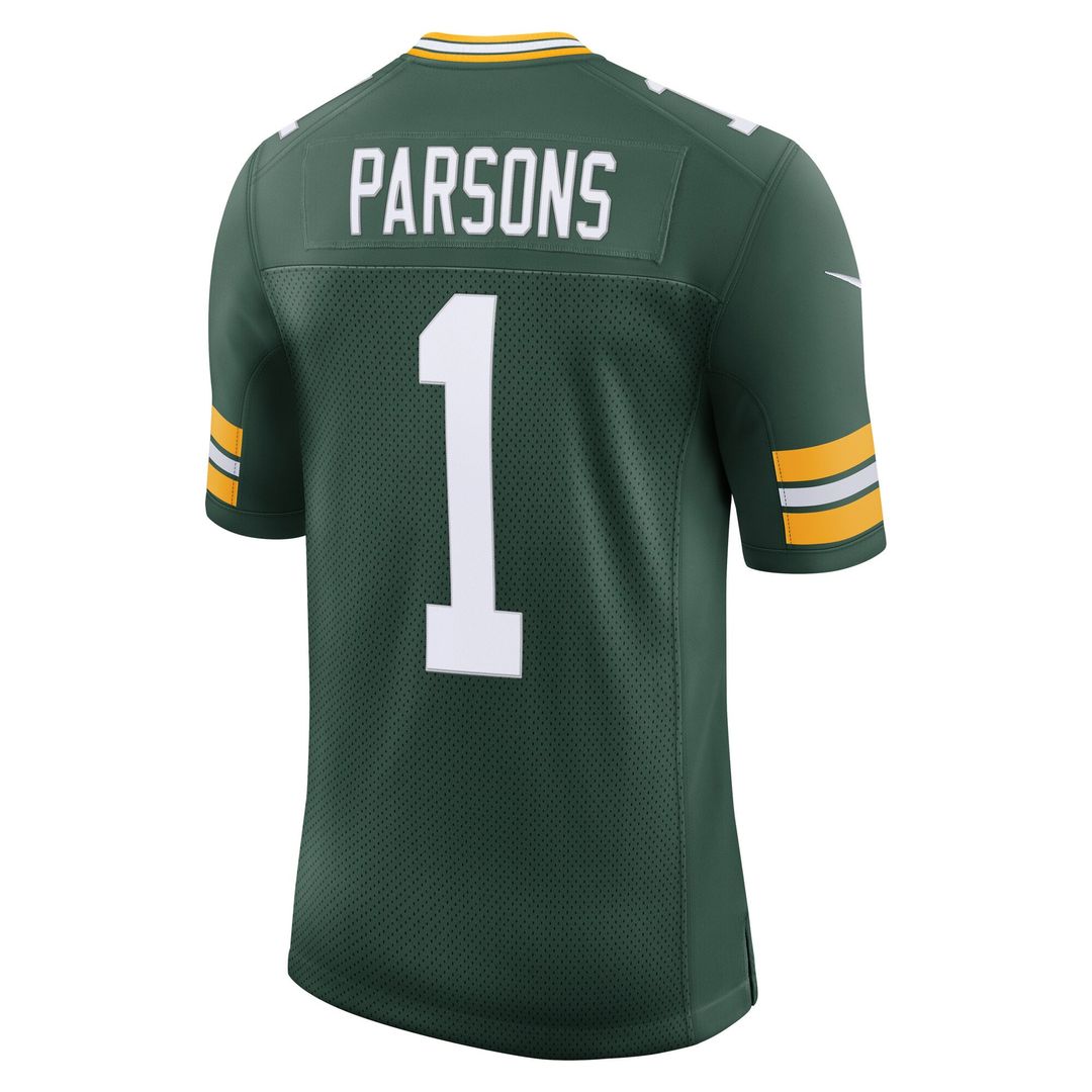 Green Bay Packers Micah Parsons Nike Green Vapor Untouchable Stitched Limited Jersey product image 3, provided for visual