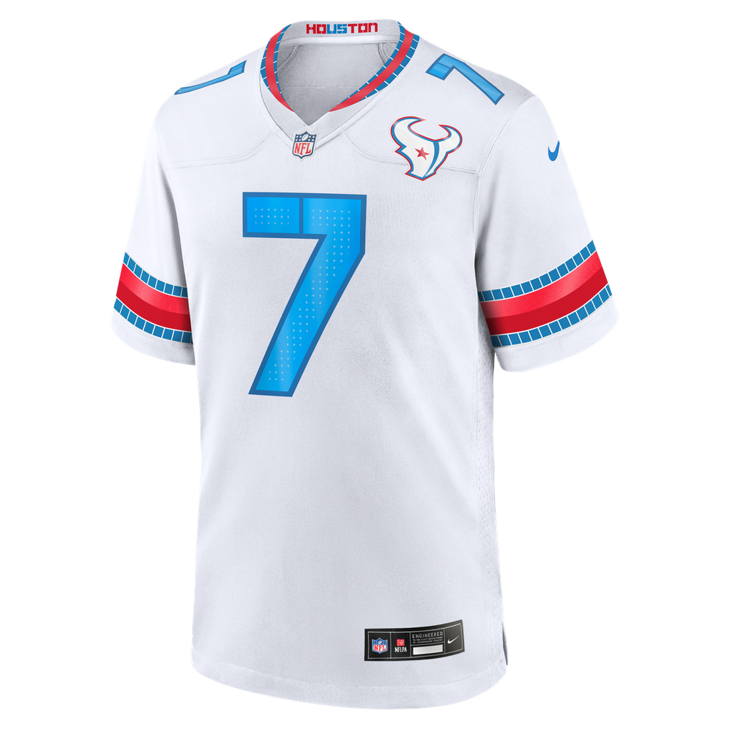 Houston Texans C.J. Stroud Nike White 2026 Rivalries Collection Game Jersey product image 6, provided for visual reference