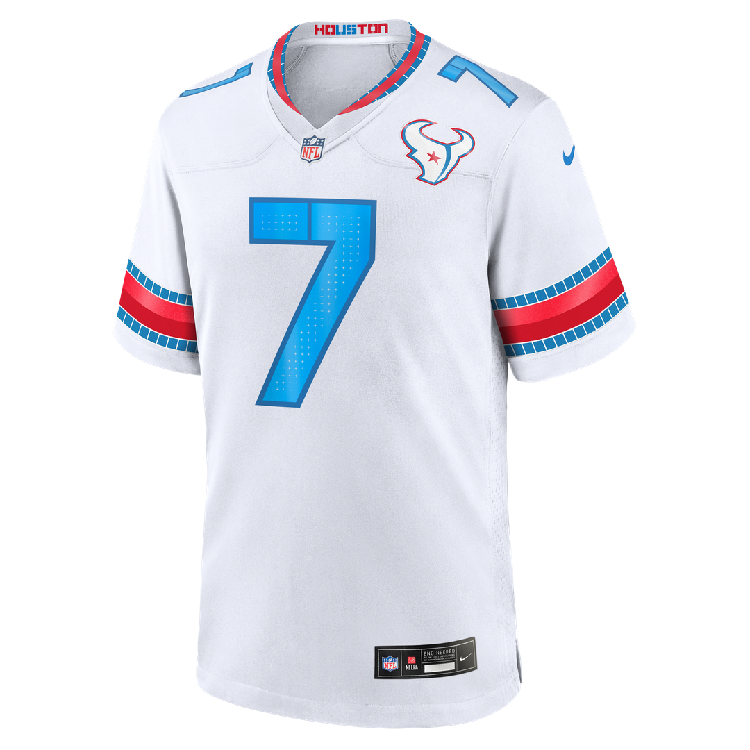 Houston Texans C.J. Stroud Nike White 2026 Rivalries Collection Game Jersey product image 6, provided for visual reference