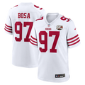 San Francisco 49ers Nick Bosa Nike White 80th Anniversary Game Jersey product image 1, provided for visual reference and