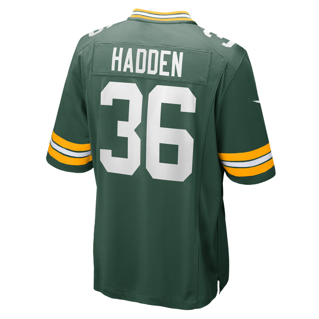 Green Bay Packers Kamal Hadden Nike Green Team Game Jersey product image 3, provided for visual reference and product detail