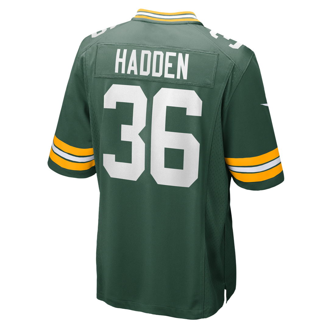 Green Bay Packers Kamal Hadden Nike Green Team Game Jersey product image 3, provided for visual reference and product detail