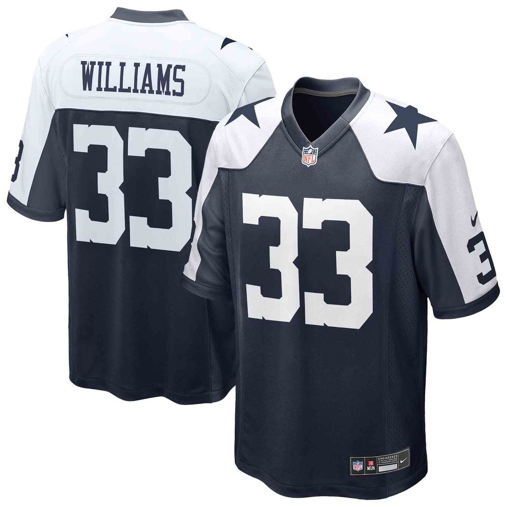 Dallas Cowboys Javonte Williams Nike Navy Alternate Game Jersey product image 1, provided for visual reference and product