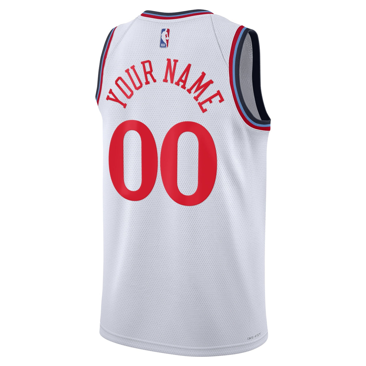 Los Angeles Clippers Nike Replica Association Swingman Jersey - Custom - Unisex product image 4, provided for visual