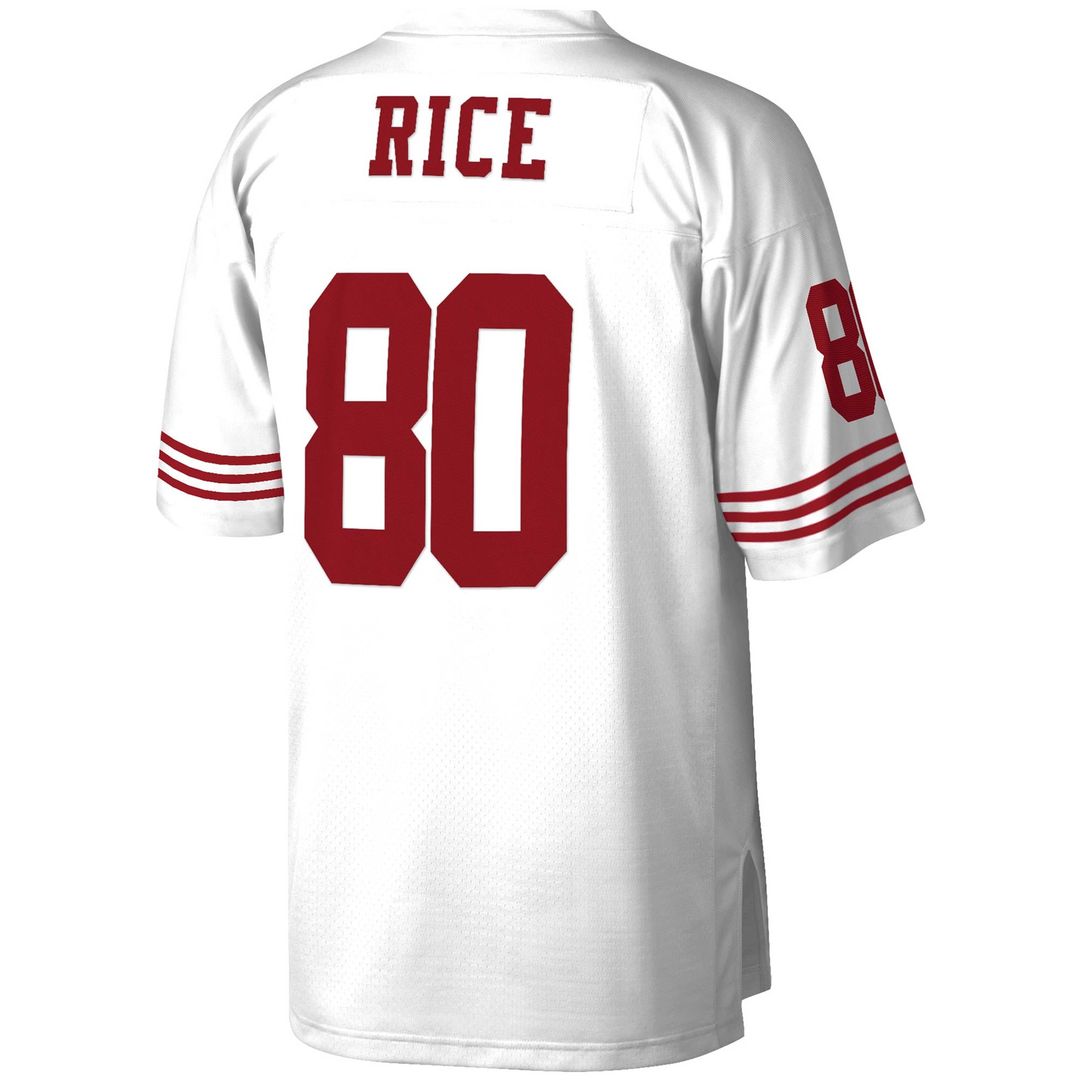 San Francisco 49ers Jerry Rice Mitchell & Ness White Legacy Replica Jersey product image 3, provided for visual reference